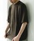 コットンレーヨンクルーネック ショートスリーブ Tシャツ