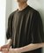 コットンレーヨンクルーネック ショートスリーブ Tシャツ