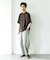 コットンレーヨンクルーネック ショートスリーブ Tシャツ