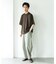 コットンレーヨンクルーネック ショートスリーブ Tシャツ