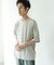 コットンレーヨンクルーネック ショートスリーブ Tシャツ