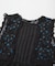 crinkle crinkle crinkle　SHEER FLOWER VEST BLOUSE