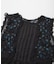 crinkle crinkle crinkle　SHEER FLOWER VEST BLOUSE