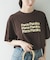 シアープリントカラーTシャツ