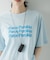 シアープリントカラーTシャツ