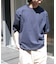 FORK&SPOON　クルーネックニットTシャツ