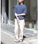FORK&SPOON　クルーネックニットTシャツ