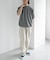 FORK&SPOON　クルーネックニットTシャツ