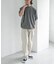 FORK&SPOON　クルーネックニットTシャツ