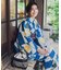帯付き浴衣(変織生地)