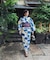 帯付き浴衣(変織生地)