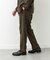LIFE STYLE TAILOR　リネンライクコンフォータブル1タックパンツ
