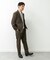 LIFE STYLE TAILOR　リネンライクコンフォータブル1タックパンツ