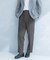 LIFE STYLE TAILOR　リネンライクコンフォータブル1タックパンツ