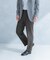 LIFE STYLE TAILOR　リネンライクコンフォータブル1タックパンツ