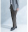 LIFE STYLE TAILOR　リネンライクコンフォータブル1タックパンツ