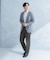 LIFE STYLE TAILOR　リネンライクコンフォータブル1タックパンツ