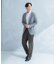 LIFE STYLE TAILOR　リネンライクコンフォータブル1タックパンツ