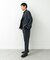 LIFE STYLE TAILOR　リネンライクコンフォータブル1タックパンツ