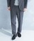 LIFE STYLE TAILOR　リネンライクコンフォータブル1タックパンツ