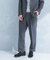 LIFE STYLE TAILOR　リネンライクコンフォータブル1タックパンツ