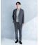 LIFE STYLE TAILOR　リネンライクコンフォータブル1タックパンツ