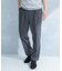 LIFE STYLE TAILOR　リネンライクコンフォータブル1タックパンツ