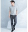 LIFE STYLE TAILOR　リネンライクコンフォータブル1タックパンツ