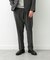 LIFE STYLE TAILOR　リネンライクコンフォータブル1タックパンツ