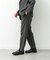LIFE STYLE TAILOR　リネンライクコンフォータブル1タックパンツ