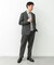 LIFE STYLE TAILOR　リネンライクコンフォータブル1タックパンツ