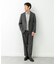 LIFE STYLE TAILOR　リネンライクコンフォータブル1タックパンツ