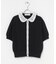 MARILYN MOON　LACE COLOR KNIT CARDIGAN