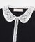 MARILYN MOON　LACE COLOR KNIT CARDIGAN