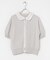 MARILYN MOON　LACE COLOR KNIT CARDIGAN