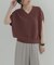 『WEB限定』Vネックコクーンニット