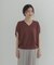 『WEB限定』Vネックコクーンニット
