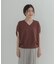 『WEB限定』Vネックコクーンニット