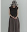 『WEB限定』バイカラーニットドッキングワンピース