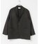 new basic　WOOL LINEN SINGLE SHIRTS JACKET