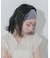 カラーボーダーヘアバンド