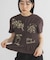 シャーリングデザインプリントTEE