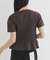 シャーリングデザインプリントTEE