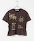 シャーリングデザインプリントTEE