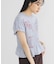 シャーリングデザインプリントTEE