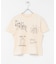 シャーリングデザインプリントTEE