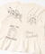 シャーリングデザインプリントTEE