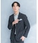 LIFE STYLE TAILOR　シアサッカーストレッチジャケット