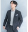 LIFE STYLE TAILOR　シアサッカーストレッチジャケット