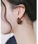ウッドフープピアス